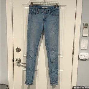 Levi’s Light Wash 711 Skinny Jeans